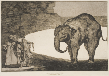 Otras leyes por el pueblo (Other Laws for the People), from the series, "Los Disparates" (Follies), published in "L'Art," 1877, c.1815-24 (etching & aquatint)