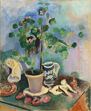 The Geranium, autumn 1906 (oil on canvas)