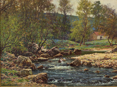 Springtime on the Wyre, Dolphinholme, 1906 (oil on canvas) 