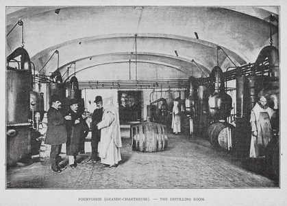 The Carthusians: Fourvoirie, Grande-Chartreuse, The Distilling Room (b/w photo)