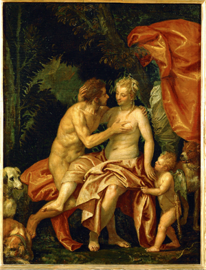 Venus and Adonis (oil on canvas)