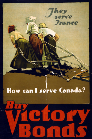 Buy victory bonds. Poster Adapted from a photograph by Brown Bros. 1915.
