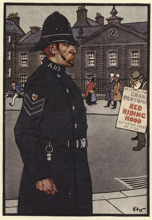 P a Policeman of bad boys the dread (colour litho)