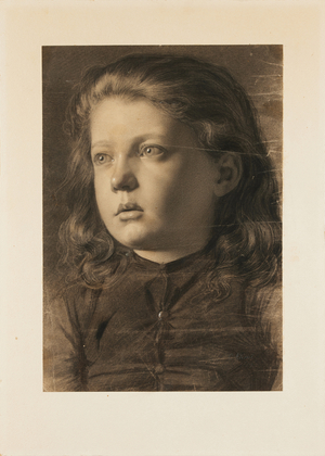 Portrait of a Girl, 1879. (charcoal and black chalk on paper)