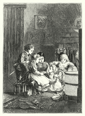 Hunting the wind (engraving)