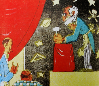 Spanish satirical cartoon depicting the influence of Freemasonry