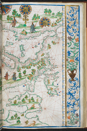 General chart of the Black Sea, the Mediterranean, and the coasts of Europe, with the North Sea and the Baltic.