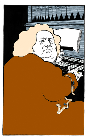 William Boyce playing the organ