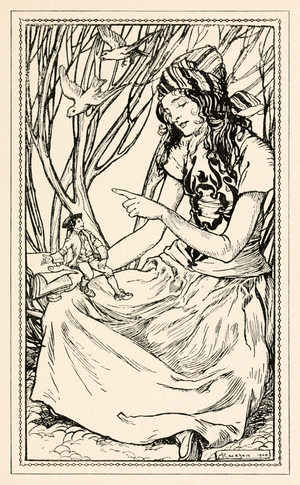 Glumdalclitch teaches Gulliver to read' from 'Part II: A Voyage to Brobdingnag' in 'Gulliver's Travels' by Jonathan Swift