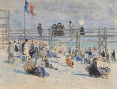 The Marie-Christine Baths in Sainte-Adresse, 1902 (watercolor, pastel and pencil on paper)