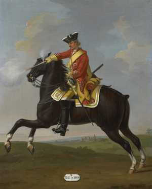 Private, 8th Dragoons, 1751 (oil on canvas)