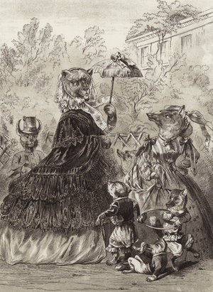 The Fables of Aesop: The Lioness and the Fox (litho)