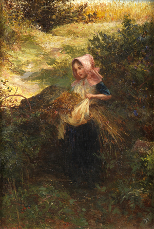 Fresh from the Meadow, 1863 (oil on panel)