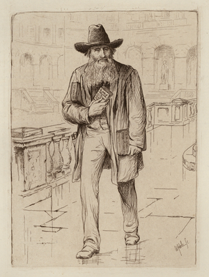 Alexander Campbell Fraser, Professor of Logic and Metaphysics (engraving)