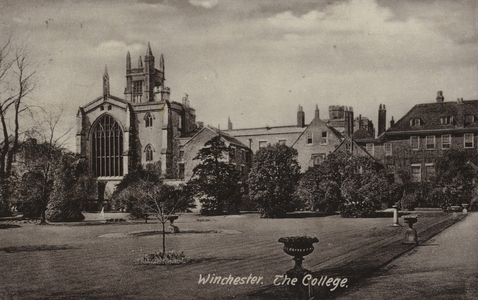 Winchester, the College (b/w photo)