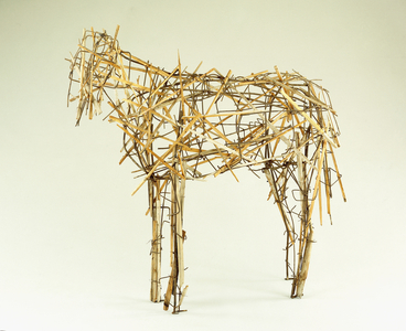 Jerusalem Horse III, 1980 (steel rod, wire and wood)