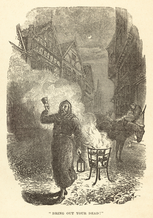 Bring out your dead! (engraving)