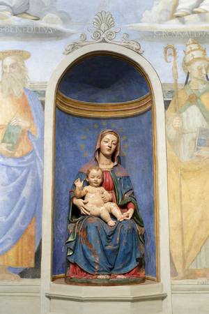 Trinity, benedictines and camaldolesi saints, 1505-08 and 1521