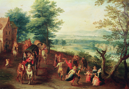 Country Dance (oil on canvas)