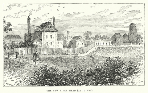The New River Head, as it was (engraving)