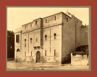 Mostaganem, the House of Cai, Algiers (b/w photo)