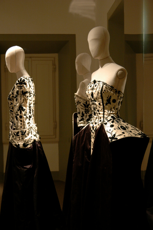 Some sculpture dresses by designer Roberto Capucci, Florence, Italy, 2007 (photo)