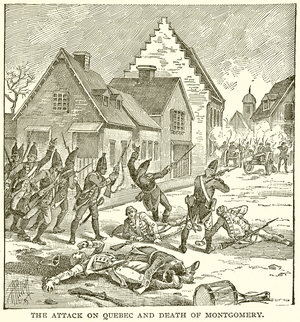 The Attack on Quebec and Death of Montgomery (engraving)