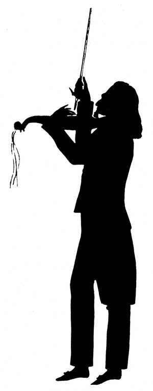 Niccolo Paganini silhouette