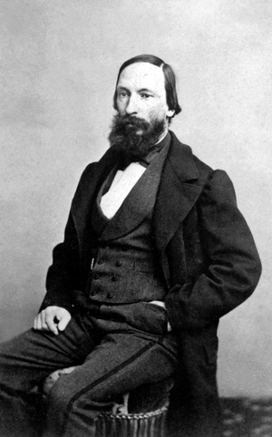 Auguste Vacquerie (1819-1895) French poet friend of famous French writer VictorHugo c. 1850