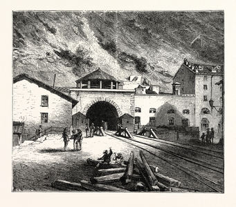 The Mont Cenis Tunnel from the Italian Side.