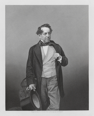 John Baldwin Buckstone, English actor and playwright (engraving)