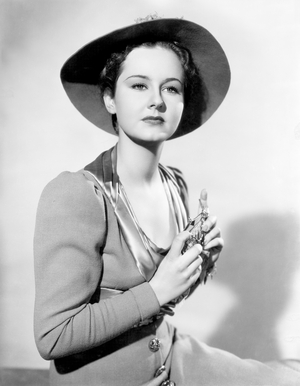 Barbara Read, Half-Length Publicity Portrait for the Film, "The Road Back", Universal Pictures, 1937 (b/w photo)