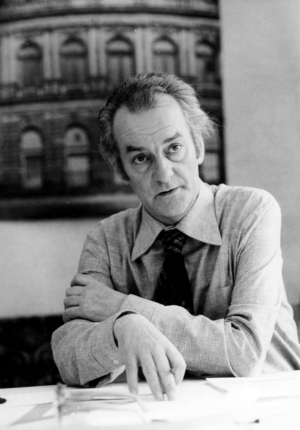 Architect Wolfgang Hänsch (GDR chief architect for the reconstruction of the Semperoper) ..., 1985 (photo)