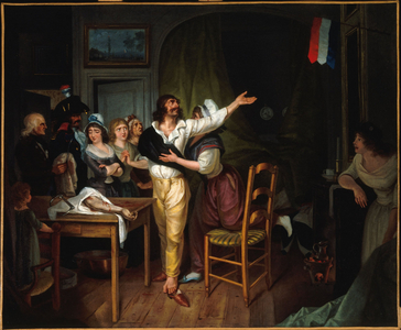 Dévouement à la Patrie d'un homme qu'on vient d'amputer d'un bras, circa 1793 (oil on canvas)