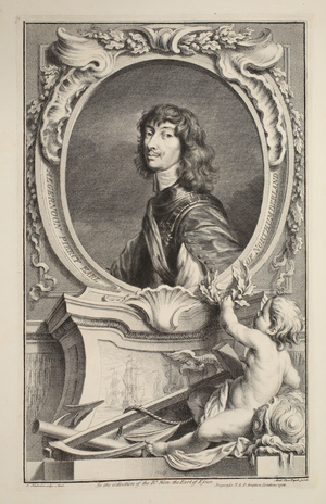 Portrait of Algernon Percy, Earl of Northumberland, illustration from 'Heads of Illustrious Persons of Great Britain', pub. by Knapton, London 1742 (engraving)
