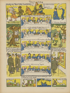 Illustration for Le Rire (colour litho)