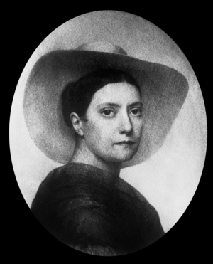 Herminie Clavier, Paul Louis Courier's wife, engraving