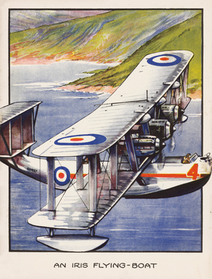 An Iris Flying-Boat (colour litho)
