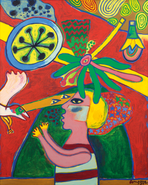 The Flamboyant Summer, 1971 (acrylic on canvas)