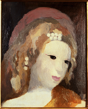 Head of a Young Girl (oil on board)