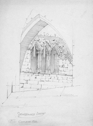 Sweetheart Abbey, 1892 (pencil on paper)