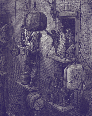 Victorian London warehouse