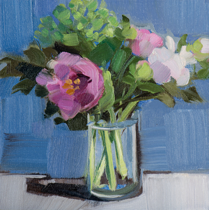 IN FULL BLOOM, 2015 (OIL ON WOOD PANEL)