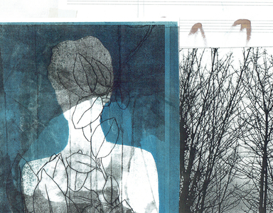 La Foret I, 2016 (monoprint & collage)