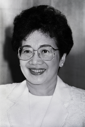 State visit of Philippine President Corazon Aquino to Germany, 1989 (photo)