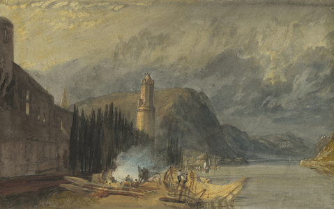 The Roman Tower, Andernach, 1817 (w/c on paper)