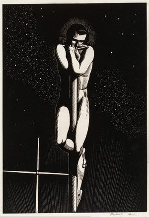 Masthead, 1926 (wood engraving on Japanese paper)