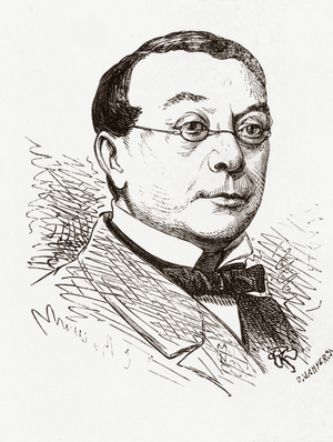 Pierre-Louis-Philippe Dietsch, French composer and conductor, from Album-Evenement, Prime du Journal L'Evenement, pub. 1865