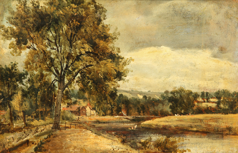 A Riverside, 1829 (oil on panel)