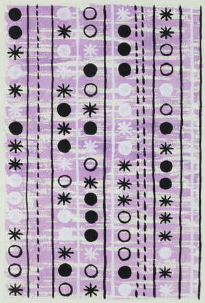 Design for textile or wallpaper, 1950-60 (gouache on paper)